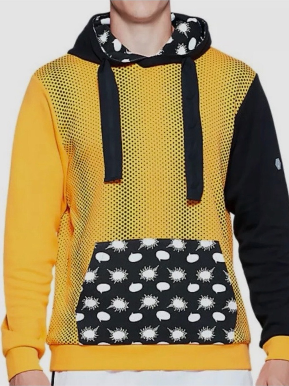 ASICS Limited Edition Yellow / Black Hoodie - BARELY WORN - Large